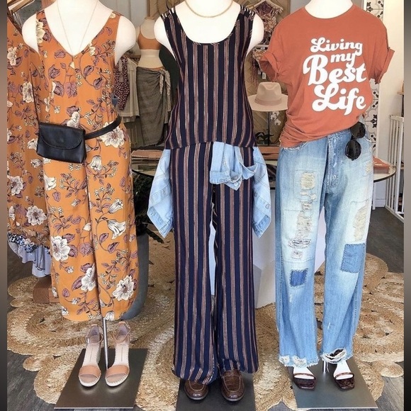 SALTWATER LUXE - Dover Bottom/Pants in Metallic Stripes Size XS - Picture 3 of 9